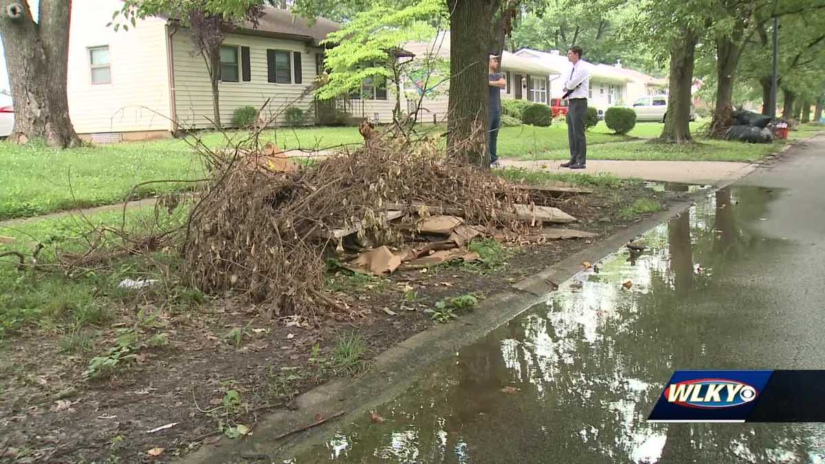 Louisville residents upset that tree limbs weren't picked up during