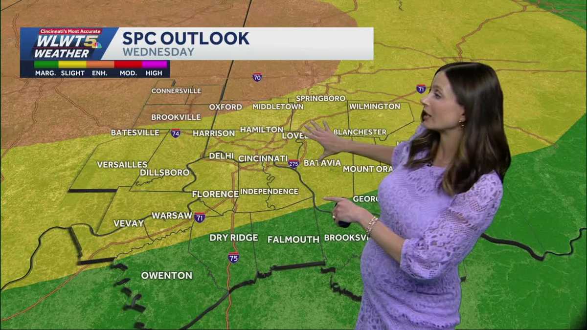 Weather Impacts: Rain, storms bring severe potential to Cincinnati midweek
