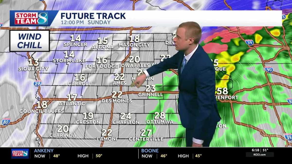 Iowa weather: Snow and strong winds bring blizzard Sunday