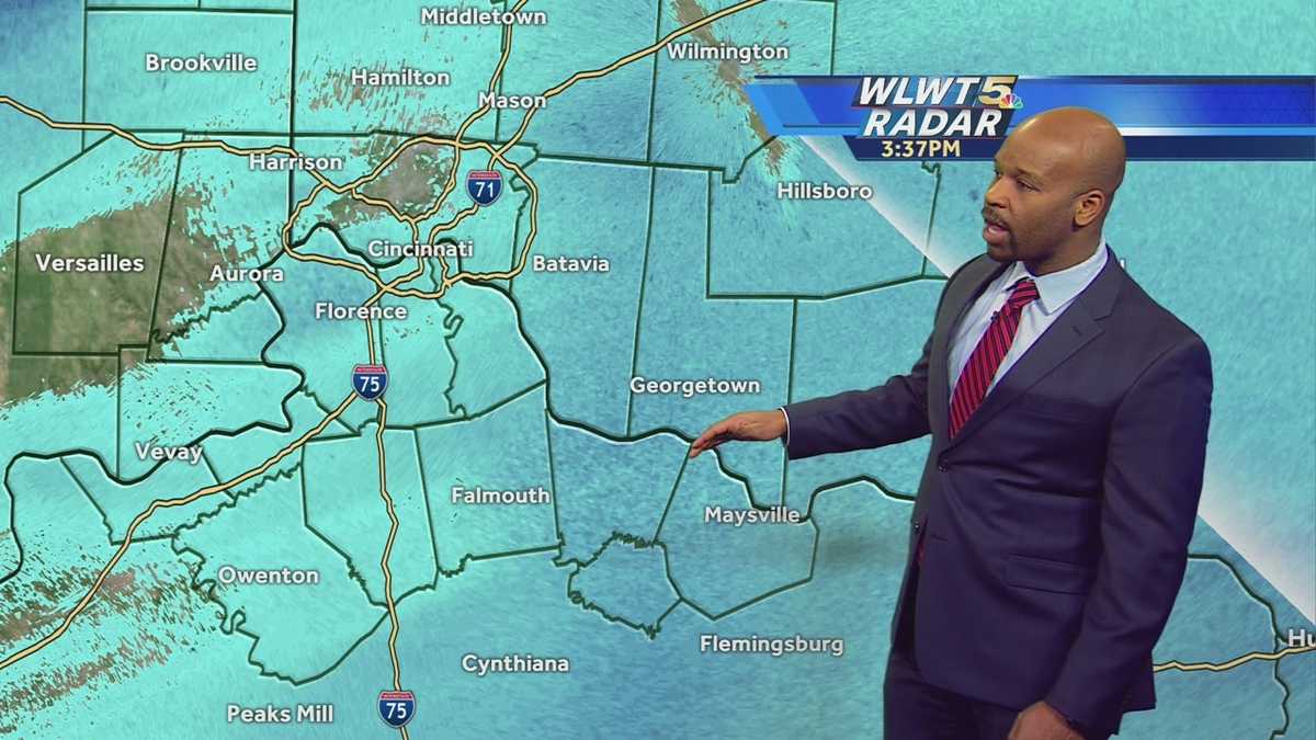 Snow continues to fall across parts of Greater Cincinnati
