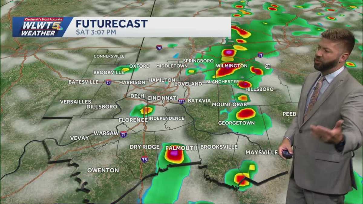 Timeline: When storms interrupt Saturday plans across Cincinnati