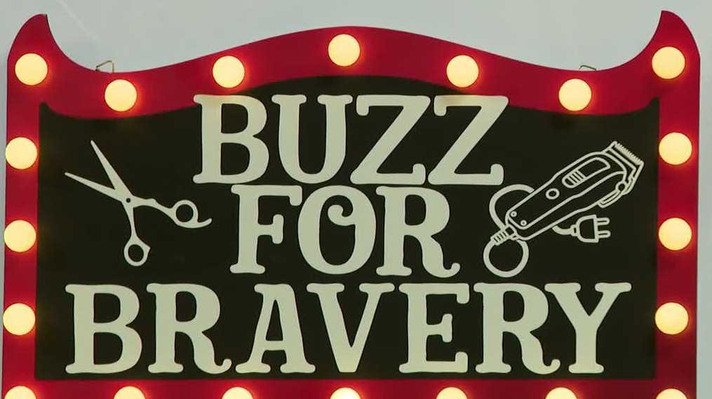 'Buzz for Bravery': Dozens from Orlando Health shave heads in fight for childhood cancer