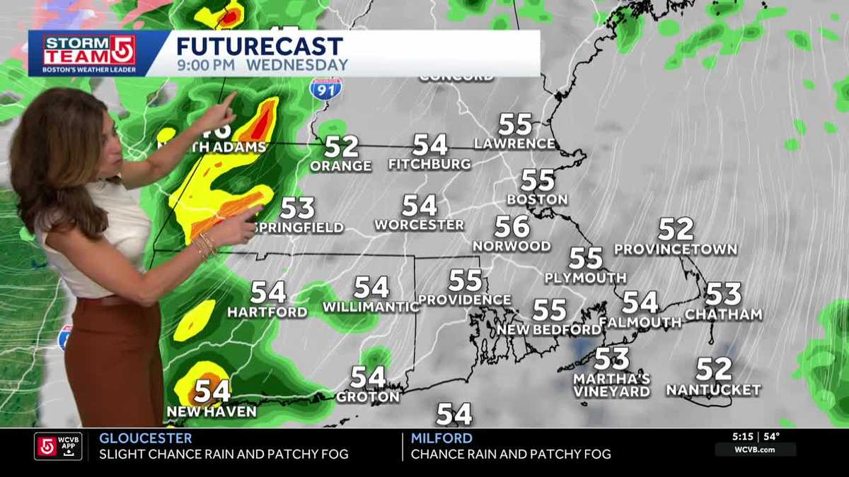 Video: Areas of drizzle and fog