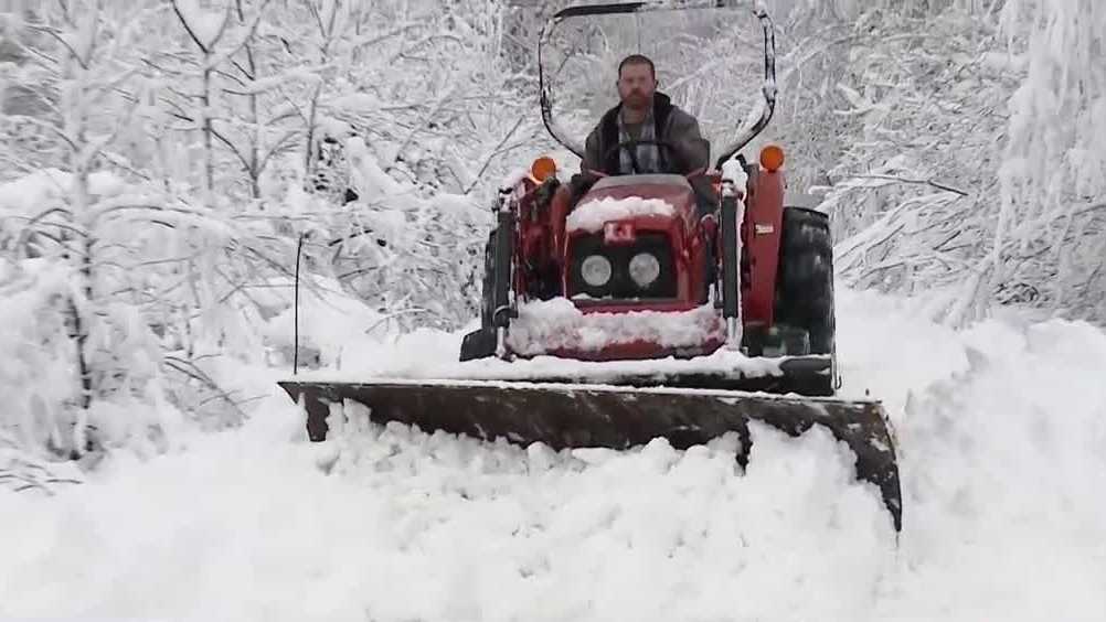 Cleanup begins as heavy, wet snow blankets much of state