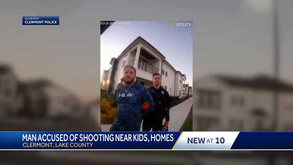 Man accused of firing gun near homes in Clermont