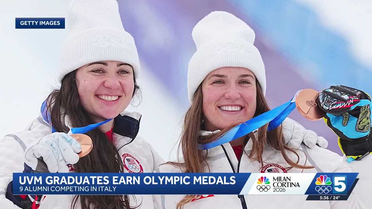 Vermont celebrates after UVM alumni Paula Moltzan, Ben Ogden medal at 2026 Winter Olympics