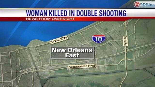 Woman killed in double shooting in New Orleans East