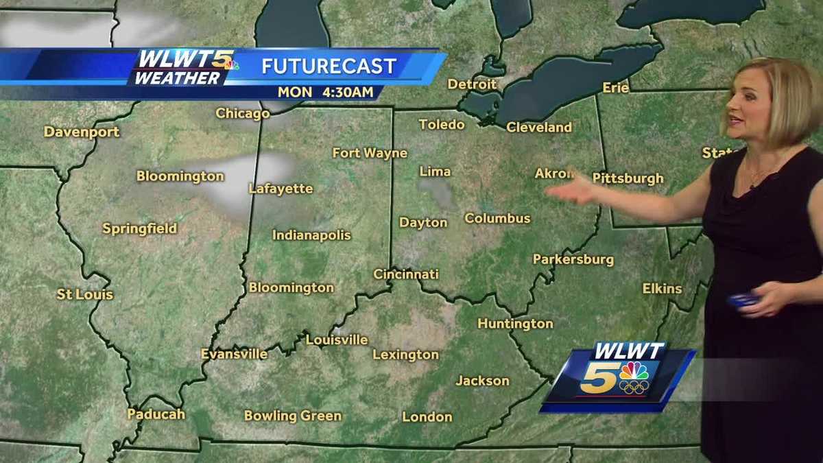 Mostly sunny, dry and warm today