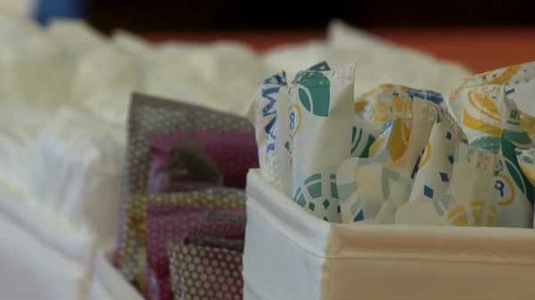 iowa high school community service project grows to combat 'period poverty' across the state