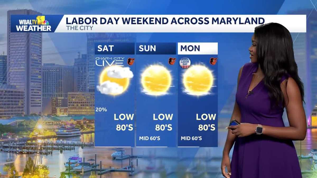 Baltimore Labor Day weekend forecast: warm and sunny