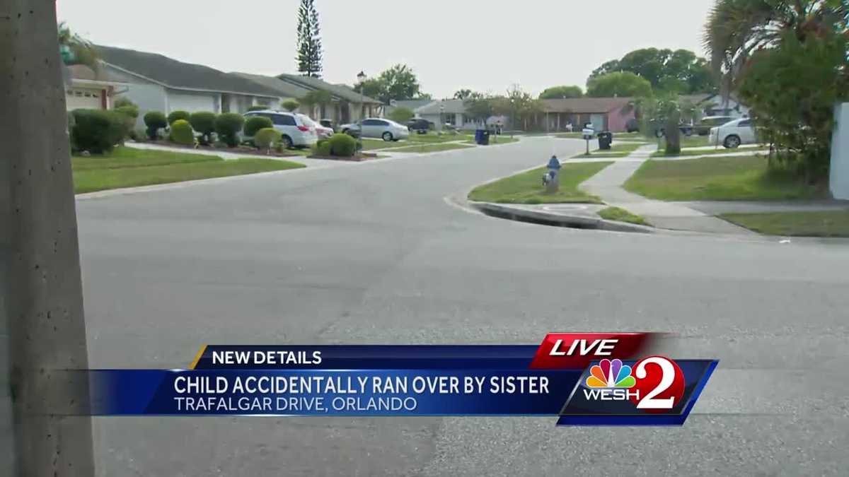 Child accidentally run over by sister
