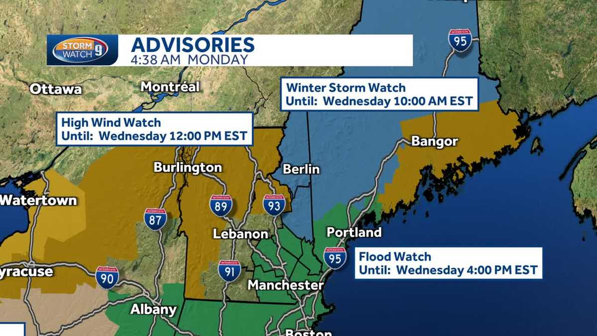 NH forecast: Sunshine for today with another system moving in Tuesday