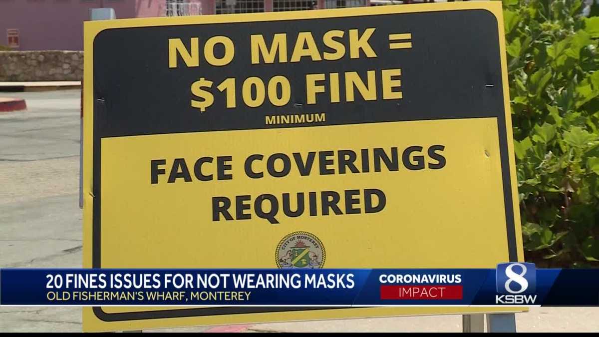 20 citations issued in Monterey for not wearing masks