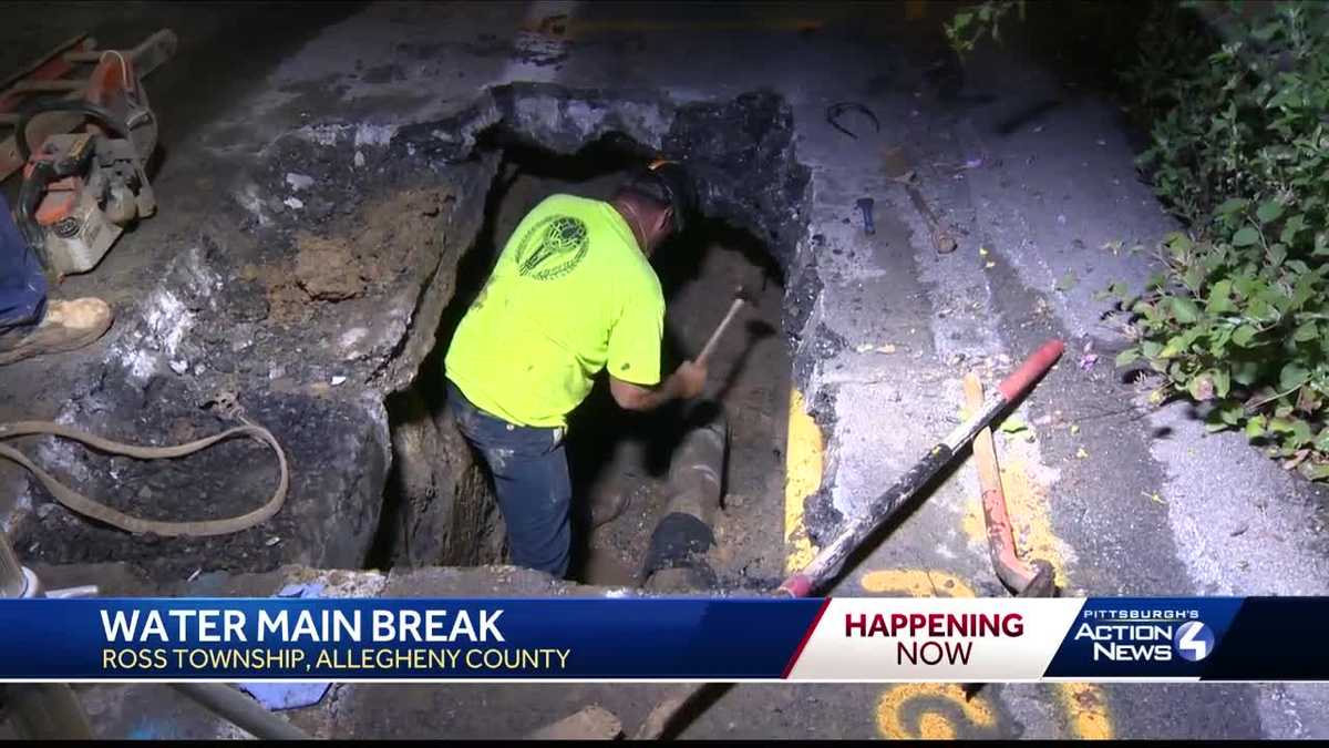 Part of Rochester Road reopens after water main break in Ross Township