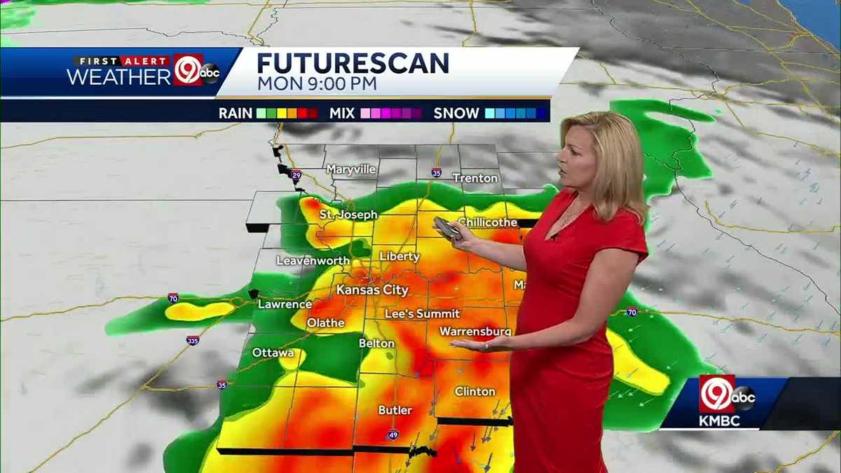 Kansas City in and out of rain, strong storms over next several days