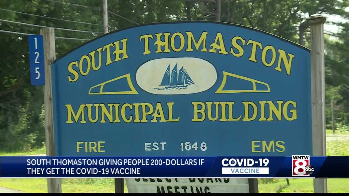 South Thomaston offers 200 to anyone who gets the COVID19 vaccine