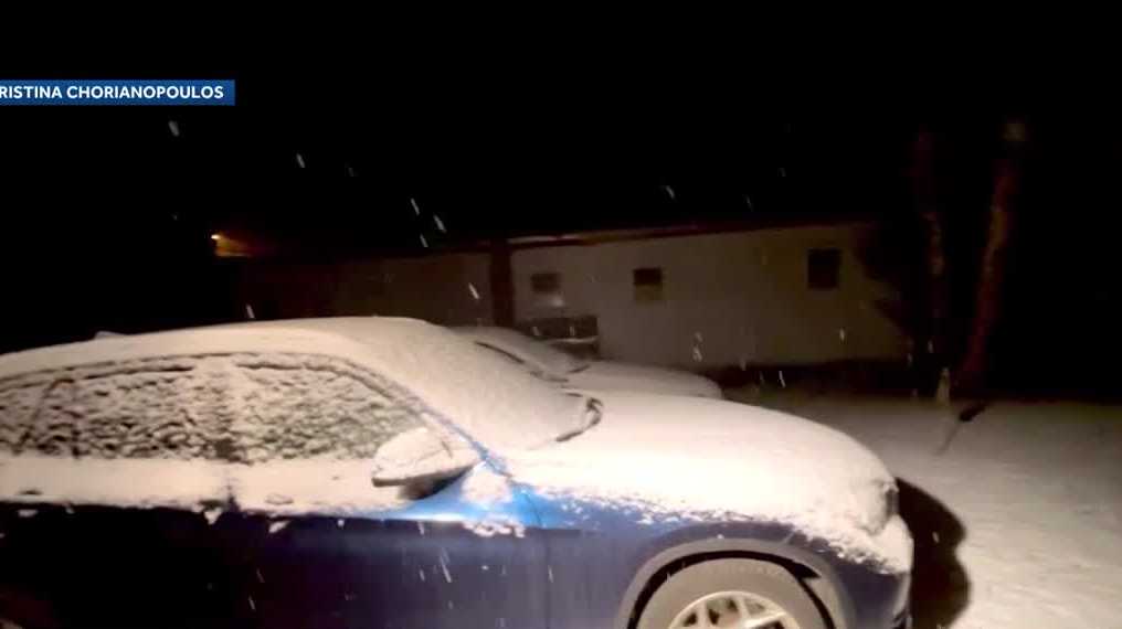 New Hampshire snowfall: Snow accumulates in northern areas