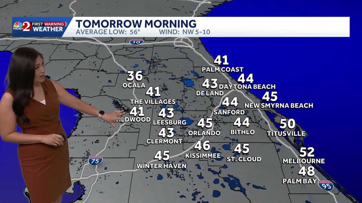 Foggy Thanksgiving morning as cold front approaches in Central Florida