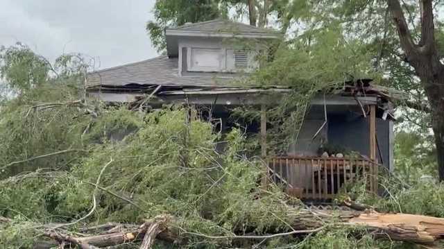 Storm leaves widespread damage in Auburn as residents begin cleanup