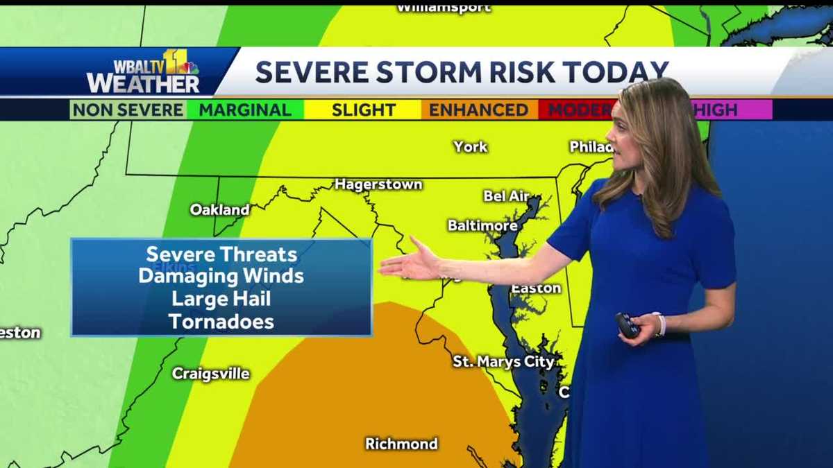 Severe Thunderstorm Threat Throughout Monday