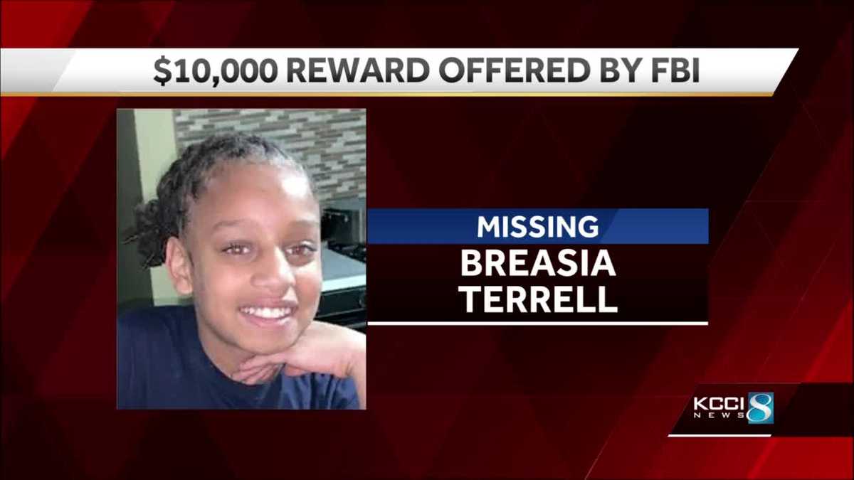 FBI announces 10,000 reward for info on Breasia Terrell