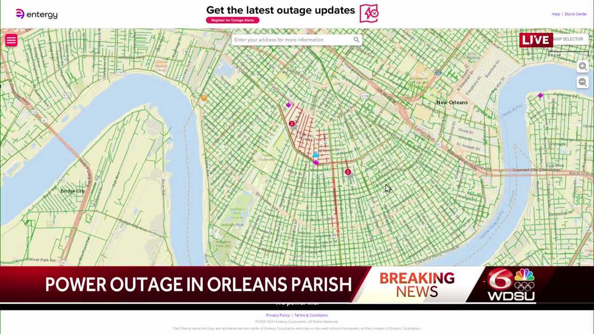 Entergy new orleans uptown outage
