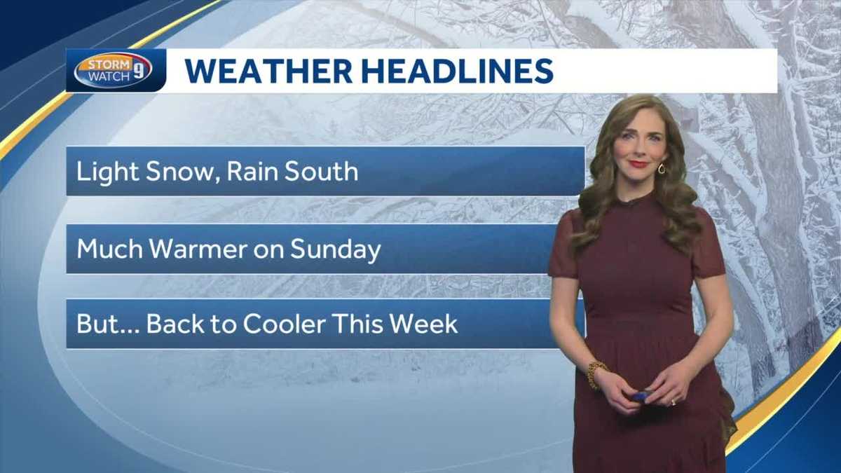 Watch: Rain and snow expected today