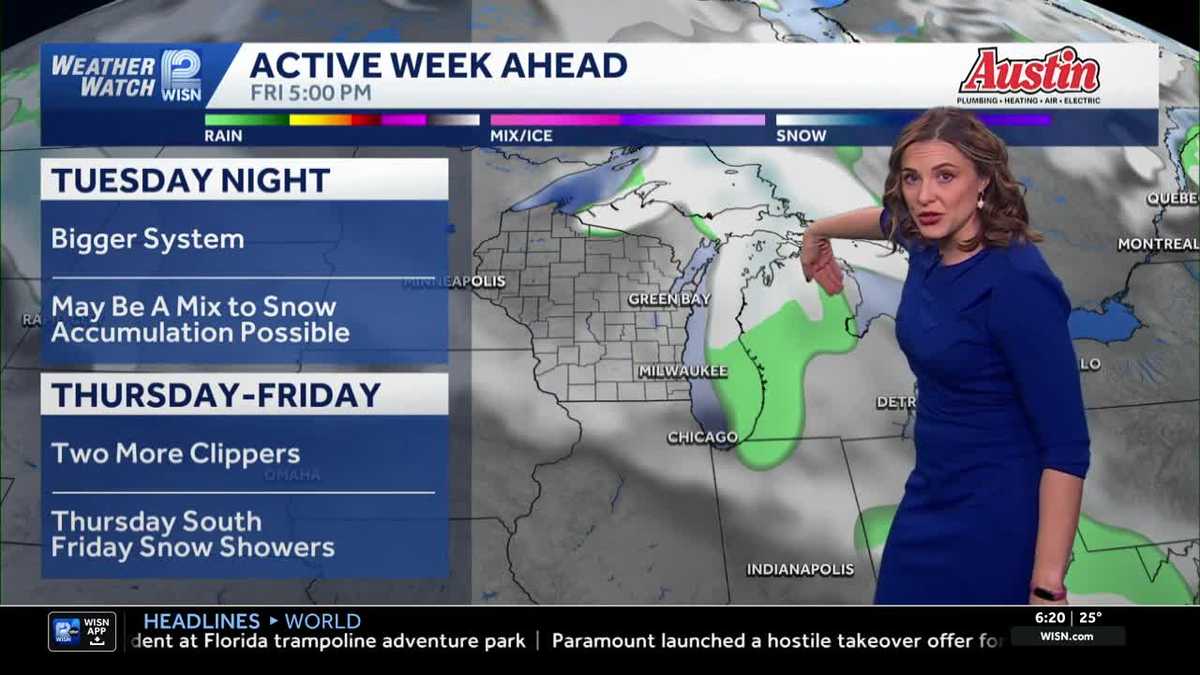 Wet, heavy snow to create slick evening commute across SE Wisconsin