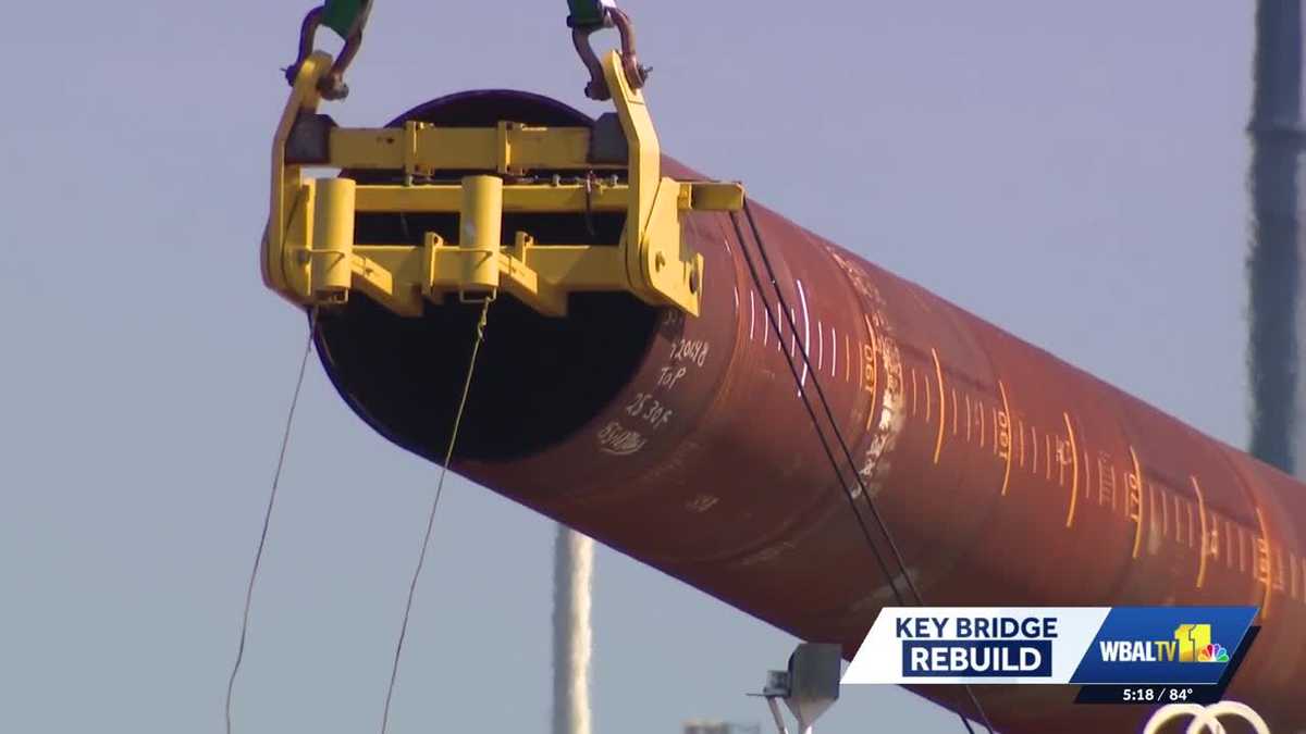 Key Bridge rebuild on track as support structures put in place