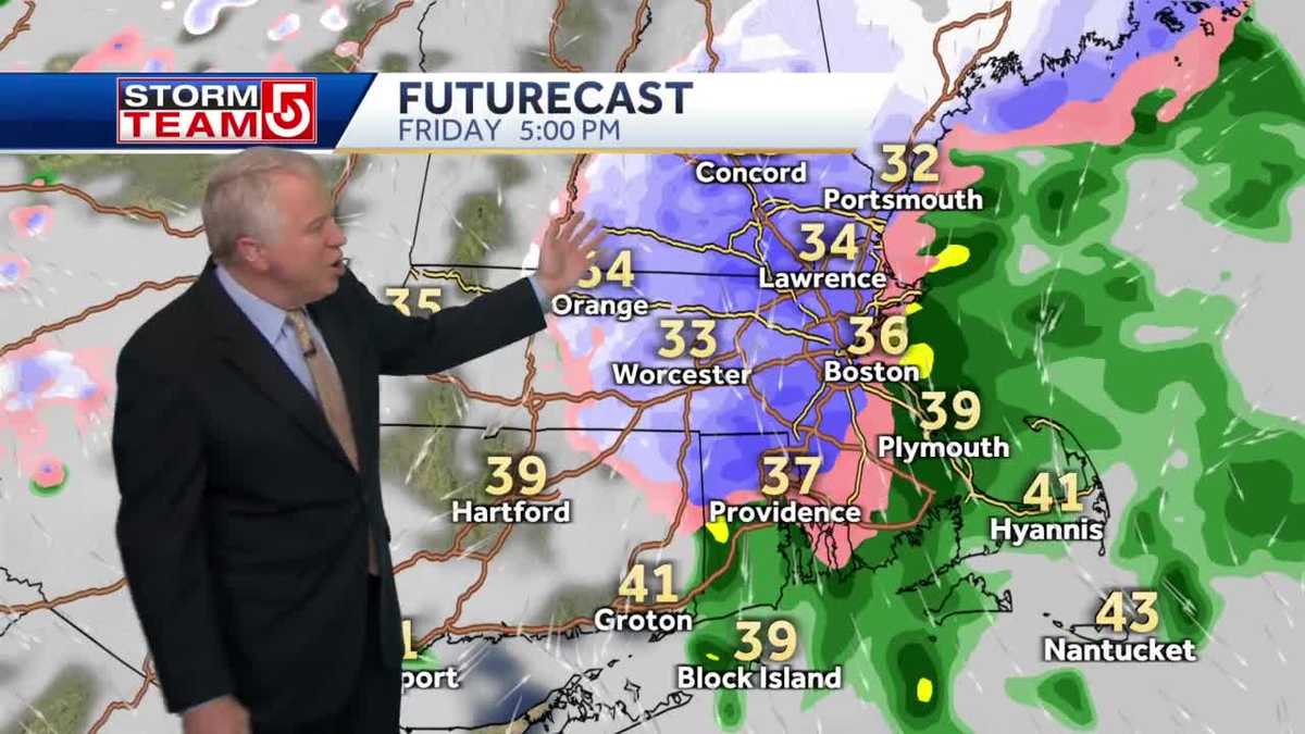 Video: Icy, snowy roads as temps drop Friday night