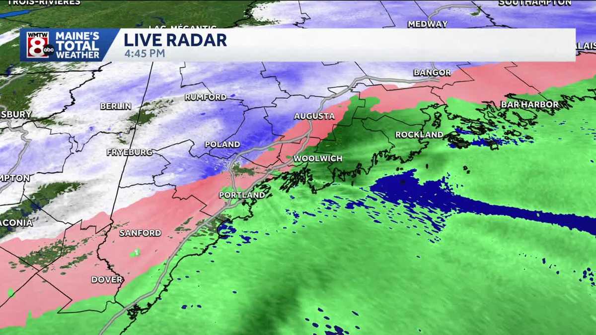 Maine sees snow, rain and wintry mix | When storm will clear