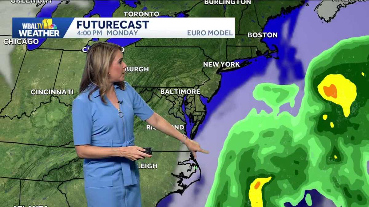 Sunny week in Baltimore, with big waves at the beach