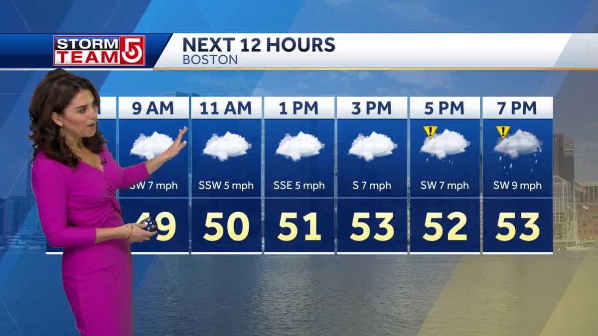Video: Mild day before rain moves in