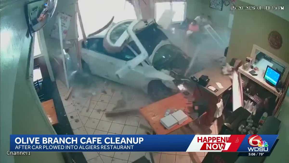 Owner of Algiers restaurant works to reopen after car plows through front doors