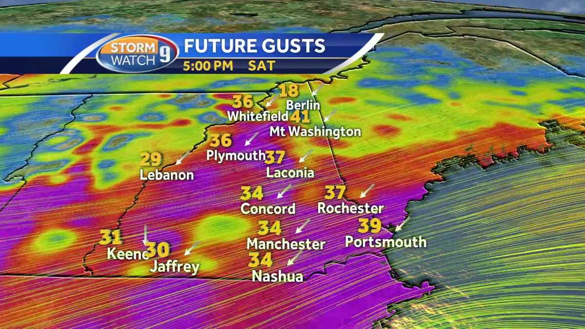 Coastal storm to bring wind gusts above 35 mph