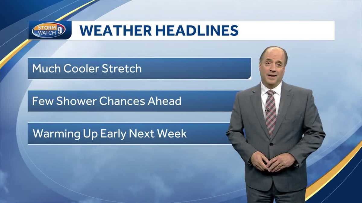 NH forecast video: Cooler stretch ahead with shower chances