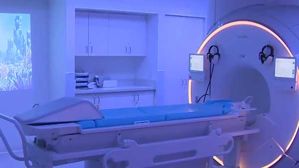 the new mri machine at tufts medical center is the first of its kind in any medical center nationwide.