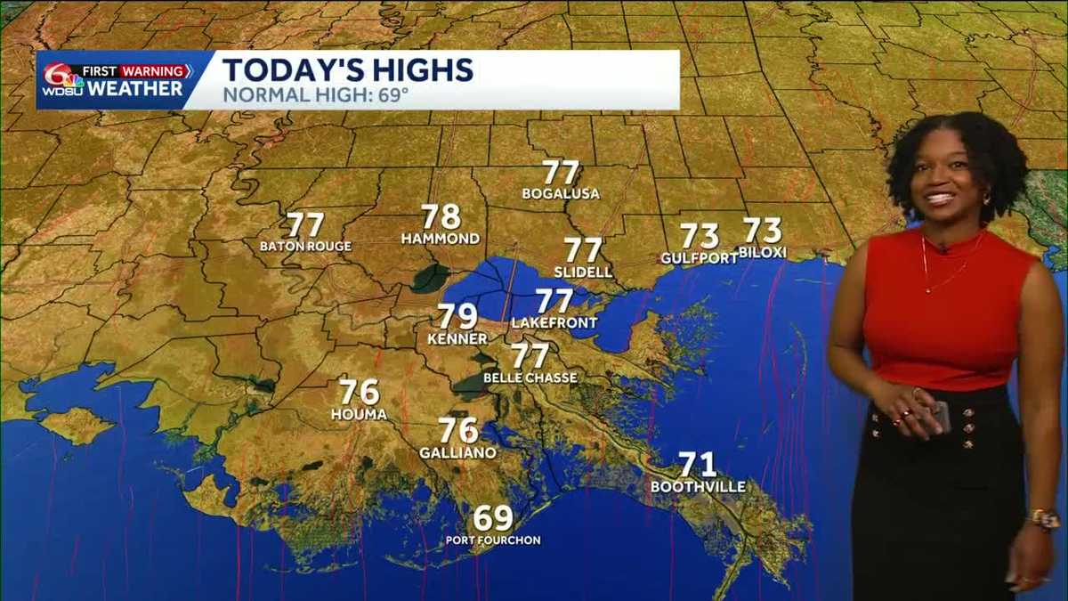 Warm weather rolls on with small rain chances today, Friday