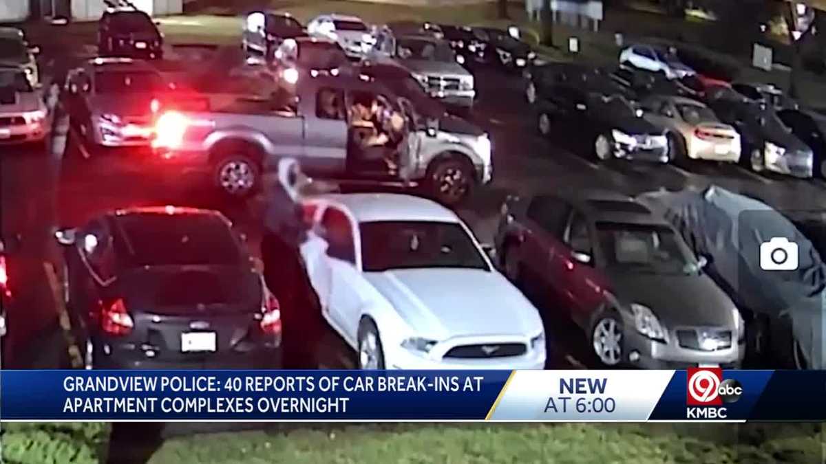 Grandview, Missouri police investigate vehicle breakins