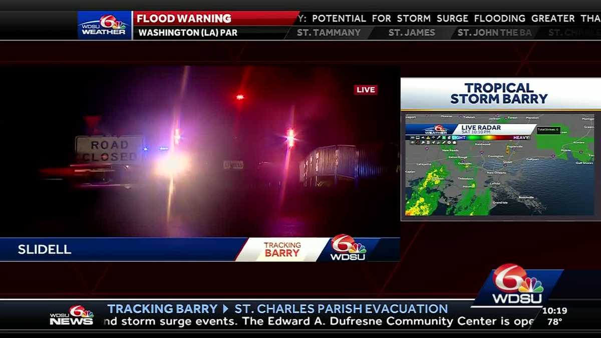 Slidell roads closed for flooding, poor visibility