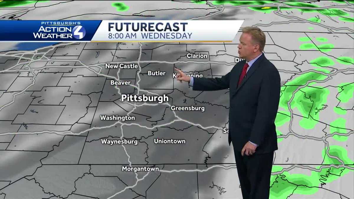 Forecast Warm and dry most of Wednesday; rain possible at night