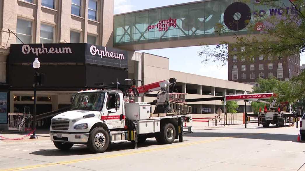 Omaha’s Orpheum Theater upgrades marquee ahead of centennial anniversary
