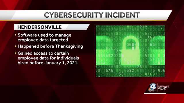 NC: Hendersonville City employees attacked in cybersecurity incident - Vimarsana News