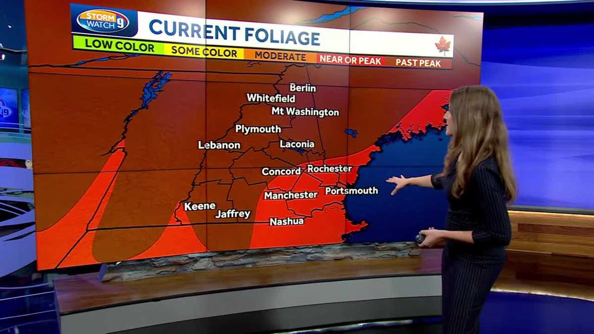 NH foliage tracker: At peak in southeast, past peak in north