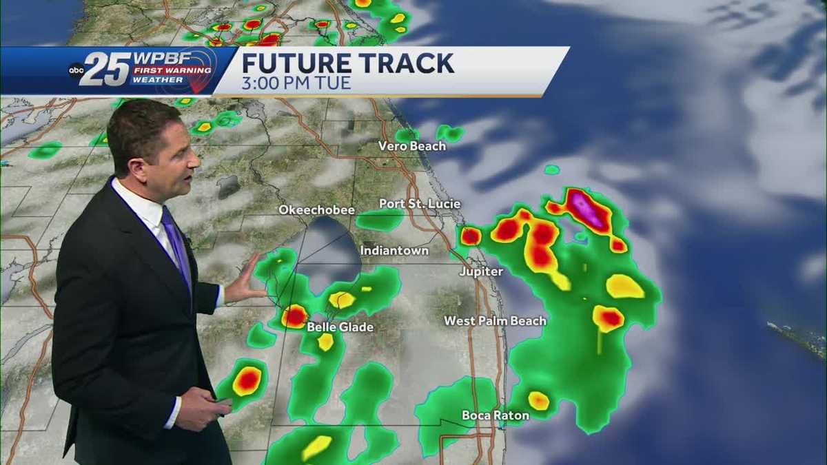 Scattered to numerous showers and storms across South Florida