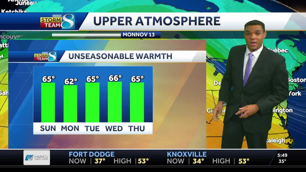 Mostly cloudy today, stretch of dry and unseasonably warm weather on ...