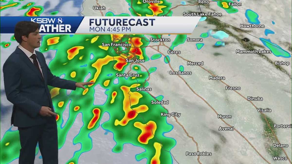 Track Doppler radar and alerts for Central Coast wet weather