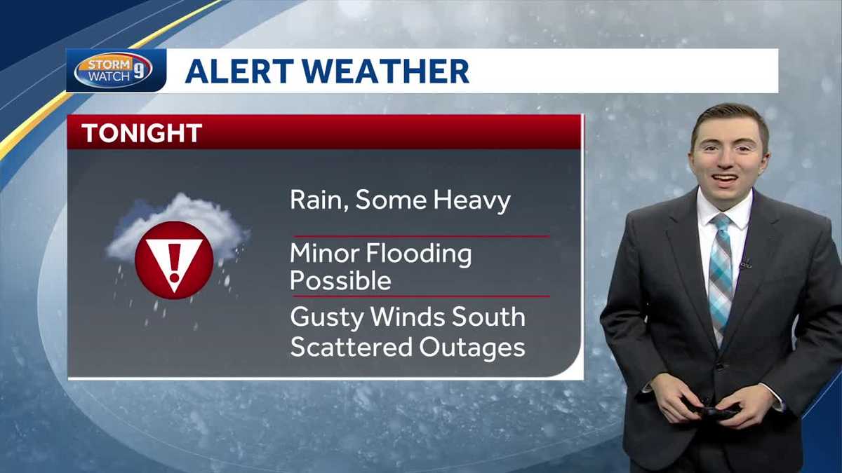 NH forecast video: Heavy rain, gusty winds overnight