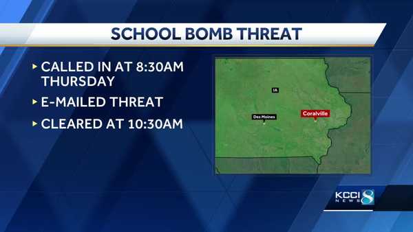 bomb threat disrupts classes in coralville