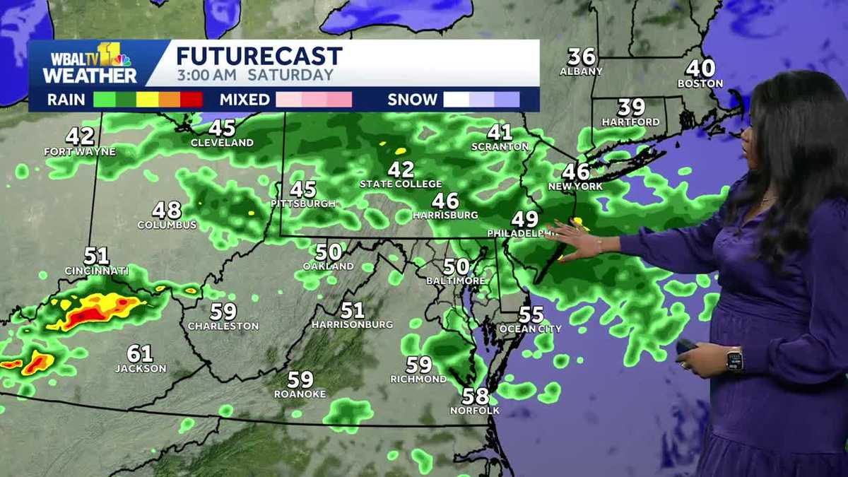 Rain could impact early Thanksgiving travel in Maryland